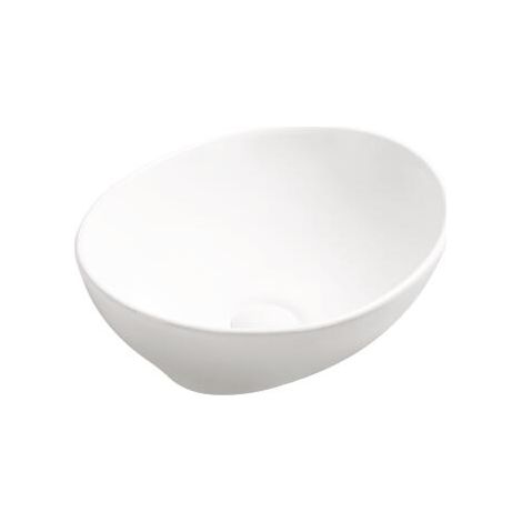 ONDEE ZEN - Vasque à poser HANA - Céramique blanche - Dim : 40,5 x 33 x 14 cm