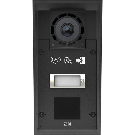 2N Sistema per Video-Citofono IP Force 2.0, 5 MP, Nero, 1 Pulsante, Telecamera