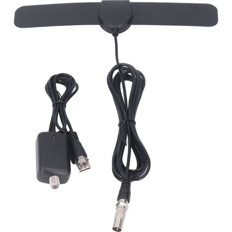 Antenne TV HD à gain élevé 25DB1, antenne TV numérique d'intérieur pour une réception du signal jusqu'à 980 miles (1577 km) (1/5)