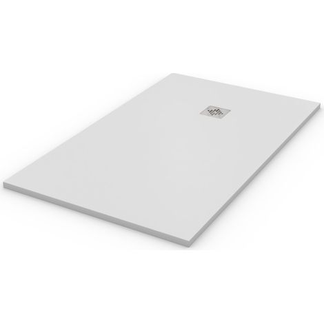 Receveur de douche extra plat QUARTZ Blanc Ral 9003 80x90
