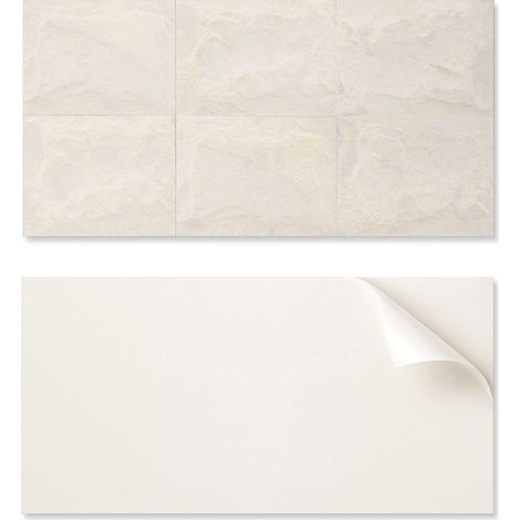 Panel de vinilo adhesivo para pasillo, 100x50 cm, textura de piedra natural.