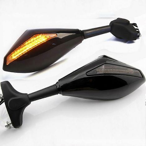 Specchietti retrovisori sportivi con indicatori di direzione a LED per moto Honda CBR 600 F3 F4 F4i, montaggio universale. (1/5)