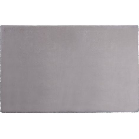Tapis shaggy à poils longs effet fourrure - 200 x 290 cm - Gris - BUNNY