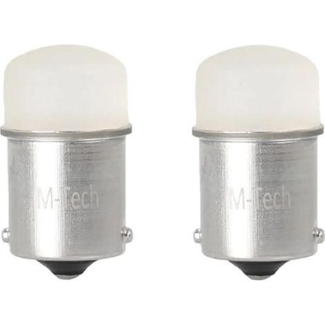 Ampoule LED 12V 21W BA15S – 12 LEDs – Lumière blanche 6000K – Flux lumineux 5x supérieur – Durée de vie 10 000 heures