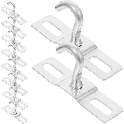 2 Ensembles Crochets Plafond Robustes Fer pour Plantes Suspendues Lot Vis et Chevilles Fixation Murale et Plafond pour Pots de (1/5)