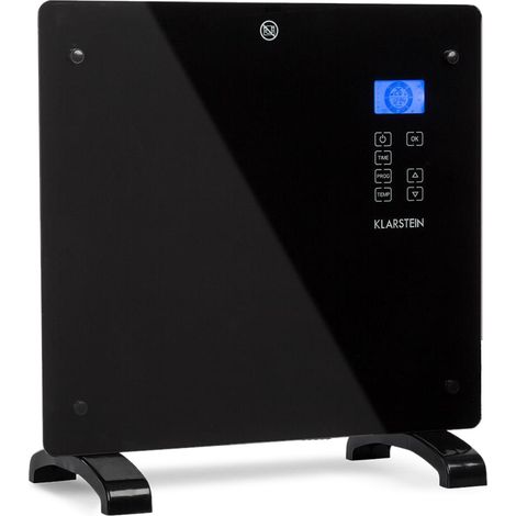 Klarstein Energy Efficient Electric Heaters for Home, 1000W Free Standing Low Energy Convector Heater w/ Floor Rollers, Slim Portable Indoor Silent Storage Heater Wall Mounted Panel Heater, Thermostat (1/5)