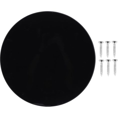 Plateau de Table Rond Noir Brillant en Bois Massif, pour Terrasse de Pont de Yacht de Camping-Car, 17,72 Pouces de Diamètre, Résistant à L'érosion, Installation Rapide (1/4)