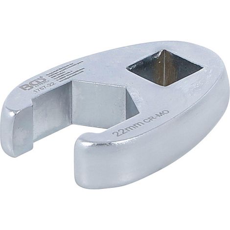 Llave boca hexagonal abierta (crowfoot)  entrada 12,5 mm (1/2")  22 mm (1/4)
