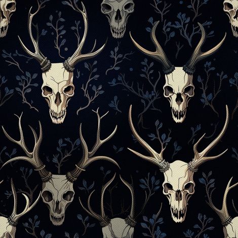 Tela Oxford decorativa para exteriores - Motivo de calavera I DX4214 (1/5)