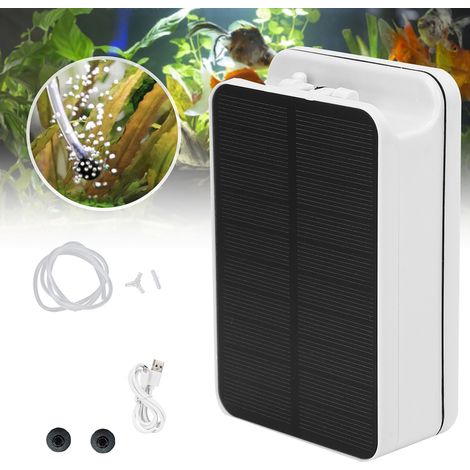 Pompe d'aération solaire AP002 pour aquariums et bassins, oxygénateur solaire, aérateur (1/5)