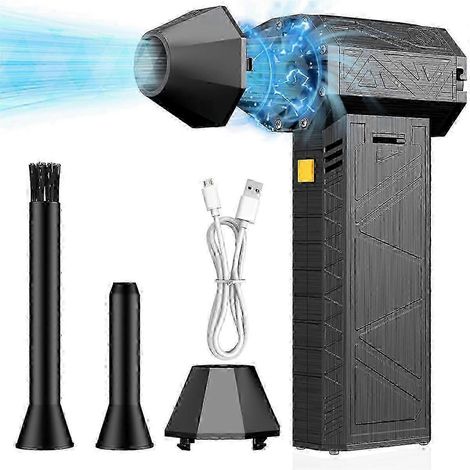 Aérosol électrique haute puissance avec ventilateur turbo de 130 000 tr/min pour le nettoyage des appareils électroniques, des claviers et des surfaces poussiéreuses. (1/5)