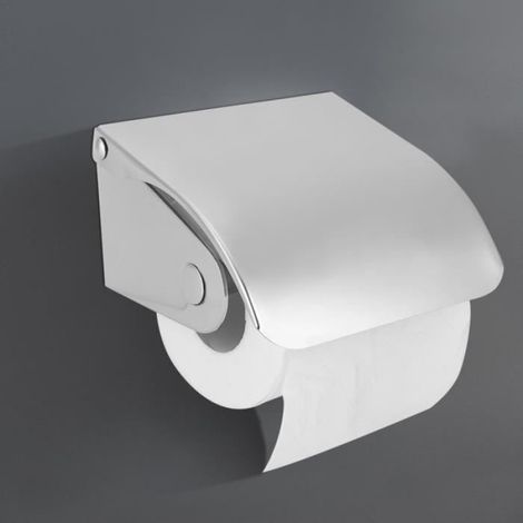 boîte à papier Porte-rouleau de papier toilette mural Porte-papier hygiénique en acier inoxydable linge rouleau (1/4)