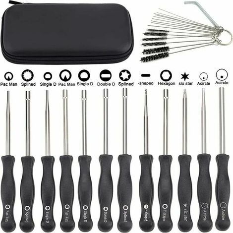 Lot de 12 outils de réglage de carburateur avec scredrivers acircle pour petit moteur 2 temps pour Husqvarna pour STHIL pour tronçonneuse ECHO (1/4)