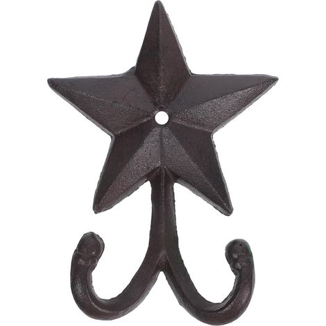 SEWACC Gancho para Pared de Hierro Fundido Vintage Negro (1/5)