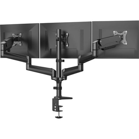 Monitor Halterung 3 Monitore für 17-32 Zoll Bildschirme Höhenverstellbar (1/5)