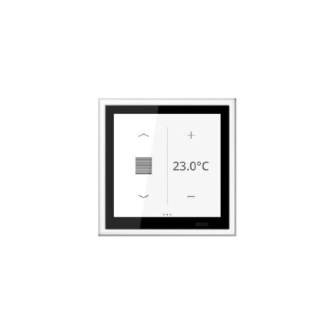 Jung KNX Raumcontroller LS TOUCH mit Rahmen LS 990, Secure, Thermoplast, alpinweiß LS 459 D 1S WW