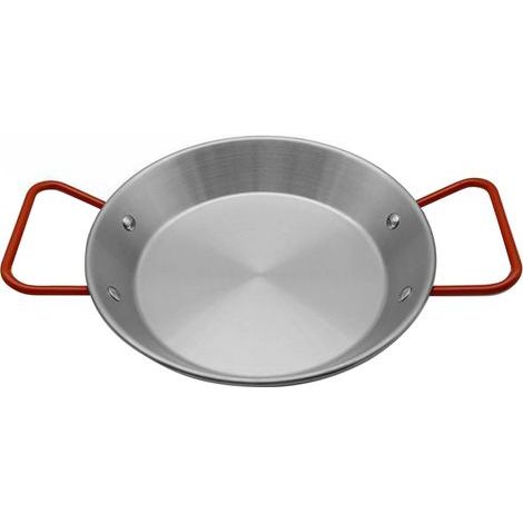 Marmite à riz et fruits de mer, protection anti-brûlure, en acier inoxydable épais, avec double poignée, idéale pour la cuisson du poulet frit et des en-cas, poignée rouge, 20 cm / 7,9 pouces (1/5)