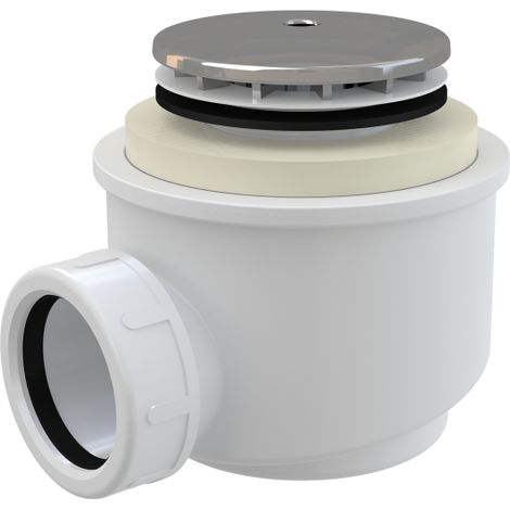 Tapón de sifón para ducha, cromado (1/3)