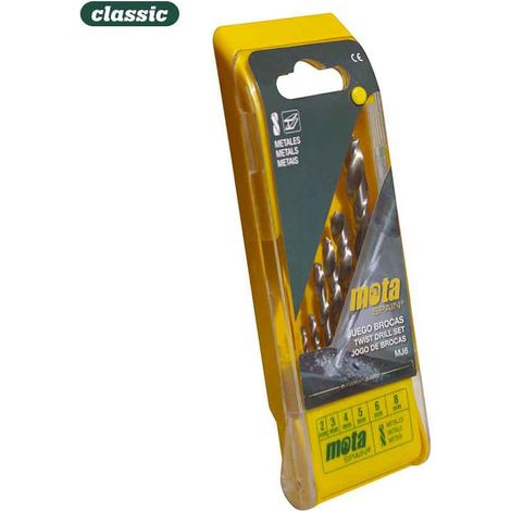Jeu de 6 forets de 2 à 8 mm pour fer et acier (1/3)
