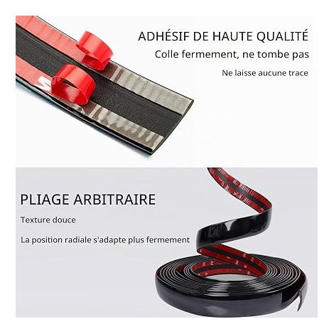 Strip Adhesive Black 8 mm x 5 m (8 mm) Car Strip for Bodywork Window Exterior Decoration (1/4)