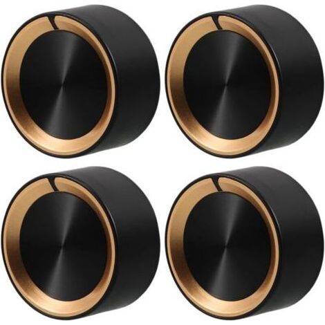 Teile und Zubehör für Öfen, Set mit 4 Gasherd-Knöpfen, 8-mm-Ofenknöpfe, Küchen-Gasknöpfe, Herdknöpfe (1/4)