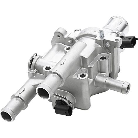 Boîtier de thermostat de liquide de refroidissement moteur compatible avec Chevy Cruze 2011-2016, Chevy Sonic 2012-2018, Chevy Trax 2013-2018 – Remplace 25199824, 25192228, 902-033,15-818 44. (1/5)