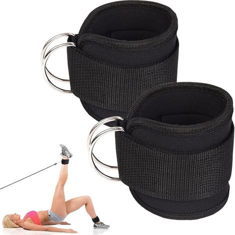 Chevilles de gymnastique (2 pièces) - Outils de fitness pour femmes et hommes pour le Kick Back, l'entraînement des fessiers, la flexion des jambes - Chevilles de gymnastique (1/5)