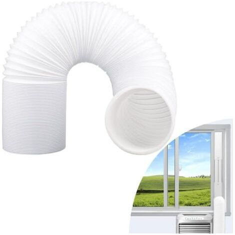Tuyau d'évacuation pour climatiseur mobile 15 cm de diamètre, longueur 2 m, kit universel (1/5)