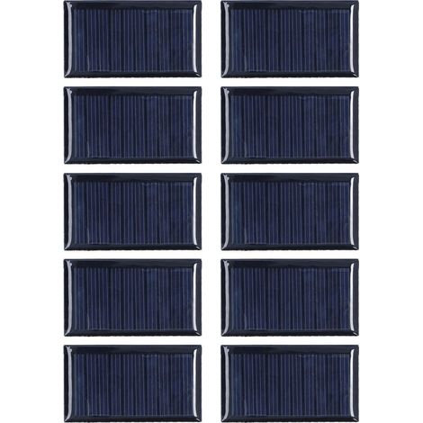 10 pezzi Piccola cella solare resistente alle intemperie Modulo pannello solare fai da te per progetti scientifici Giocattolo luce 0,15W 5V (1/5)