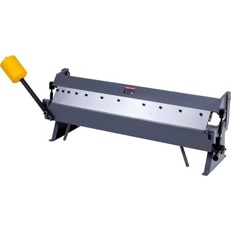 Dobladora de cajas VEVOR, 910 mm, acero dulce calibre 16, ajustable de 0 a 135°, 6 dedos, respaldo de aluminio, martillo de equilibrio simple, 910 mm/36 pulgadas (1/2)