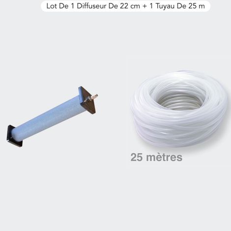 Lot De 1 Diffuseur D'Air, 22 cm De Longueur + 1 Tuyau 25 m (1/5)