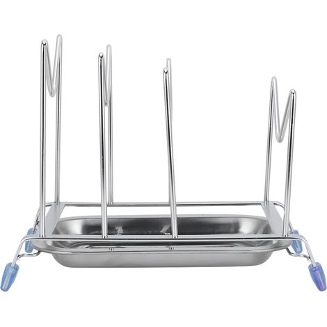 Rack De Rangement Pour Planches À Découper Et Couvercles De Casserole - Acier Inoxydable 304 - Bac À Eau Intégré - 1 Pièce (1/5)
