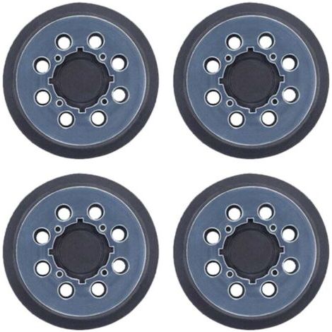 4 patins ponçage 125mm 8 trous - Compatible DeWalt DWE6423/DW420 - Remplacement direct - RSP54 équivalent (1/4)