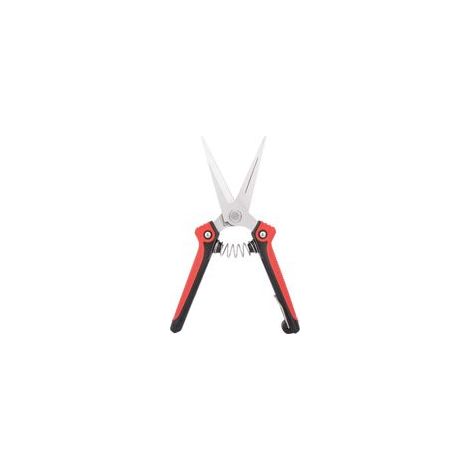 Robuste Gartenschere aus Edelstahl – Schwarz und Rot – 21 x 7,5 x 1,8 cm – Crezuo