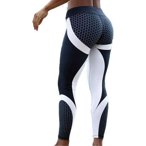 Vêtements de yoga imprimés, pantalons de sport taille haute gainants, pantalons de yoga à séchage rapide, pantalons moulants (1/5)