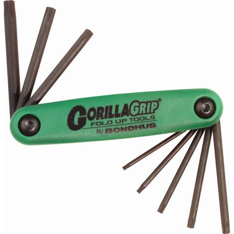 Navaja GorillaGrip® con 8 llaves Torx T6 - T25 Bondhus 12632