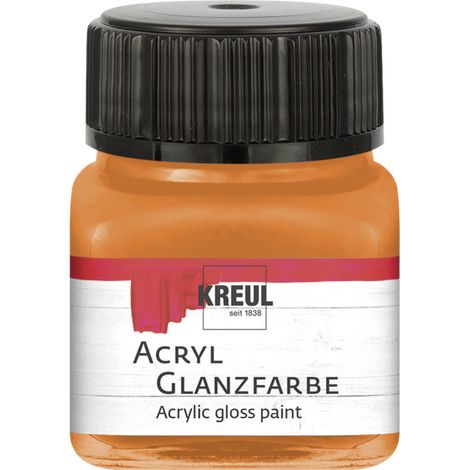 Kreul Acryl Glanzfarbe orange 20 ml Verzierfarbe