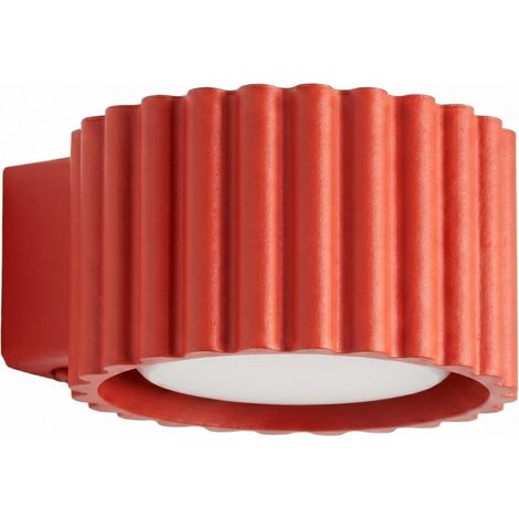 Apliques AURA rojo aluminio 1xGx53 10cm Sollux (1/2)
