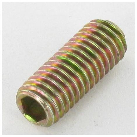 Vis métaux Sans tête six pans creux (sthc) Clé de 3 HC3 M6X20 Bout cuvette Bichromaté-1 pièce (1/2)