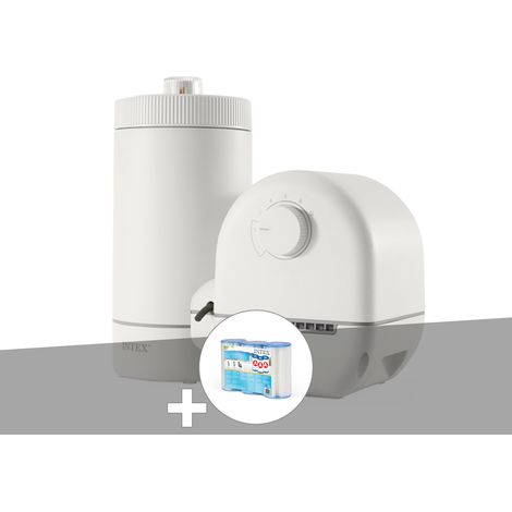 Intex – Epurateur à cartouche 4,4 m³/h – Filtration 20 microns – Pour piscine jusqu'à 23 m³ – Lot de 3 cartouches type A