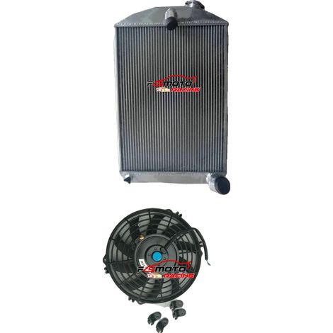 Radiador de aluminio, tamaño del núcleo 22,5" x 17" x 2,2", entrada 1,5", salida 1,8", compatible con transmisión manual, capacidad de refrigeración un 30% mejorada. (1/5)