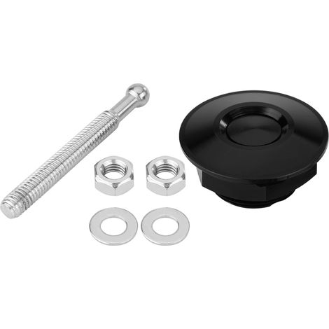 Kit universel de verrouillage à bouton poussoir pour capot moteur, loquet rapide noir. (1/5)