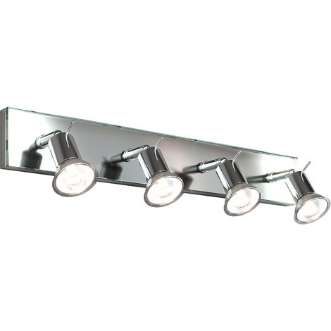 Applique Contemporanea Nuts Metallo Cromo Vetro Trasparente 4 Luci Gu10 (1/3)