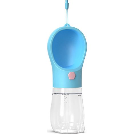 Gourde Chiens - Gourde Chiens/ Chats/ Animaux domestiques - Gourde pour chien - Gourde pour Chiens - Gourde - Bleu - 350 ml - Plastique (1/5)
