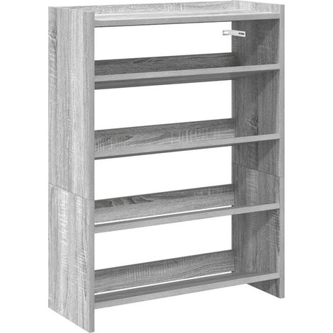 Maison Exclusive - Scarpiera Grigio Sonoma 60x25x81 cm in Legno Multistrato