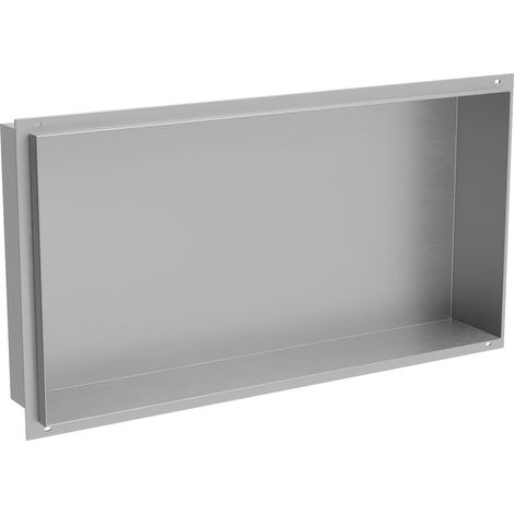Mexen X-Wall-NR Einbauregal ohne Rahmen 60 x 30 cm, inox - 1911603010 (1/5)