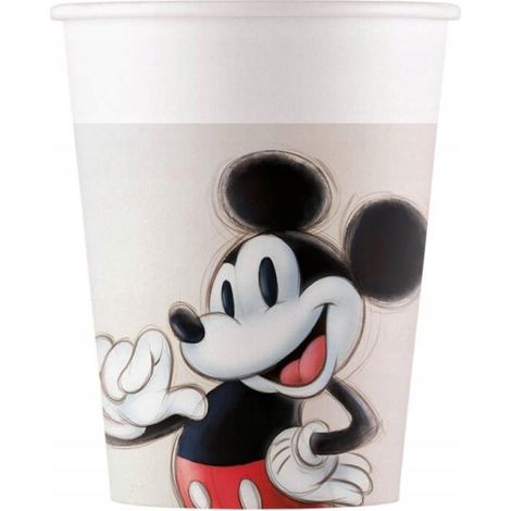 Vasos de cumpleaños de Mickey Mouse de Disney, 200 ml, 8 unidades.