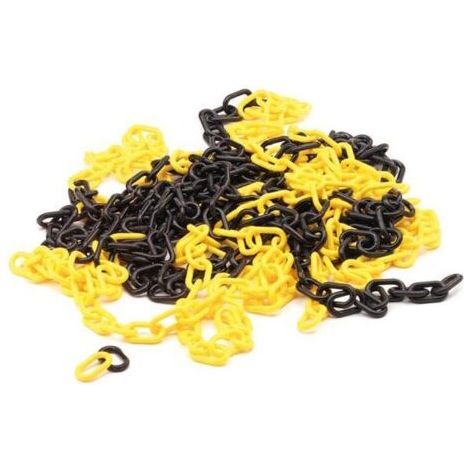 KUNSTSTOFFKETTE GELB/SCHWARZ (1/2)