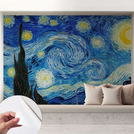 Tapete adhésive moderne pour salon et chambre à coucher Décoration rapide avec colle Ciel nocturne 208x146 cm (1/5)