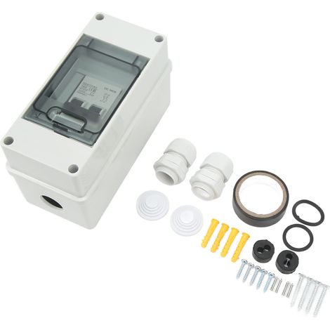 Disjoncteur miniature bipolaire 16 A IP65 étanche, sectionneur CC pour système photovoltaïque solaire 1000 V (1/5)